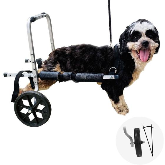 Imagem de Cadeira De Rodas Para Cachorro de Pequeno Porte Regulável P Anti Tombamento Pet Best Soluções