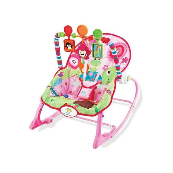Imagem de Cadeira Descanso para Bebê Balanço Vibratória 18Kg Star Baby Rosa