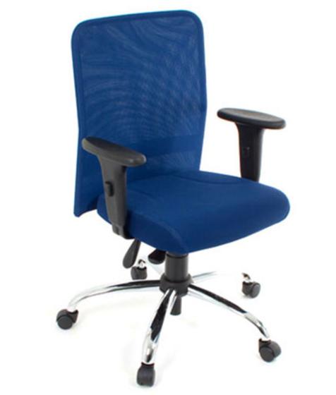 Imagem de Cadeira Digitador  com Braços Linha Tela Mesh Azul