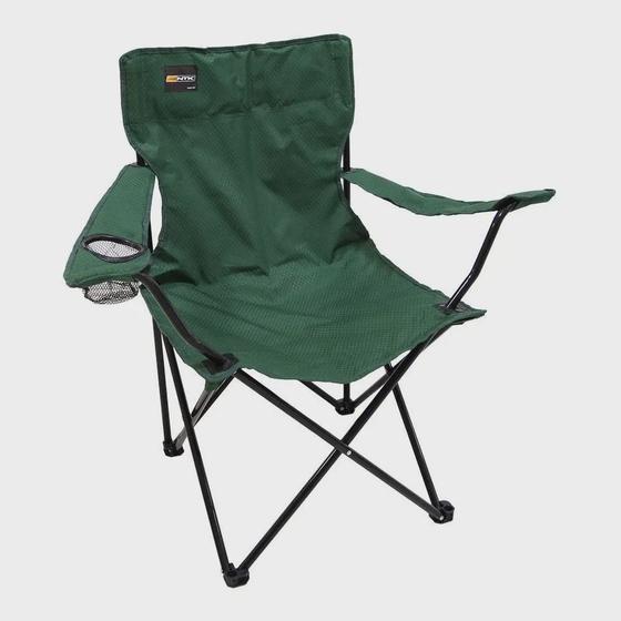 Imagem de Cadeira dobrável Alvorada NTK com porta copo no apoio de braço Cor: Verde