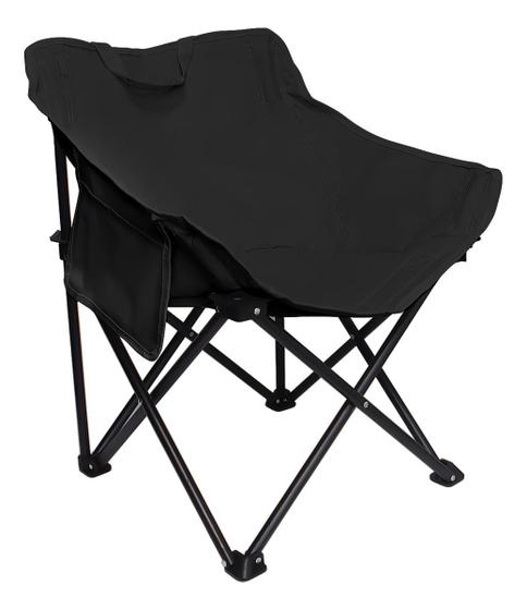 Imagem de Cadeira Dobrável Reforçada Aço De Praia Camping Suporta Até 150kg