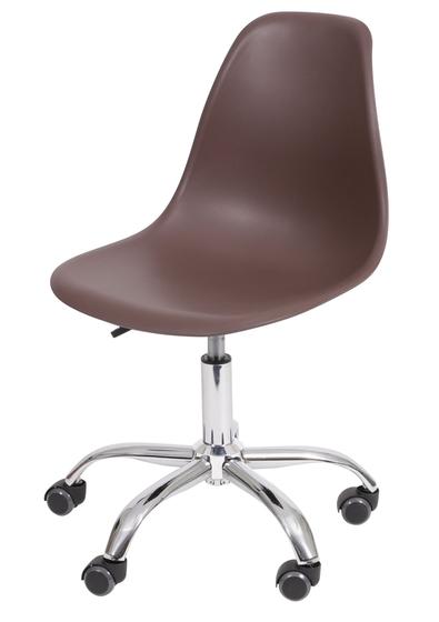 Cadeira Eames com Rodizio Polipropileno Cafe - 19304 Menor preço em Cadeira Eames com Rodizio Polipropileno Cafe - 19304