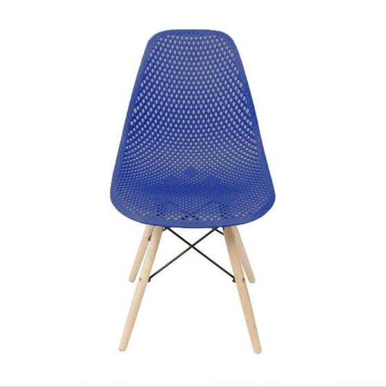 Imagem de Cadeira Eames Design Colméia Eloisa Colorida, Azul Escuro