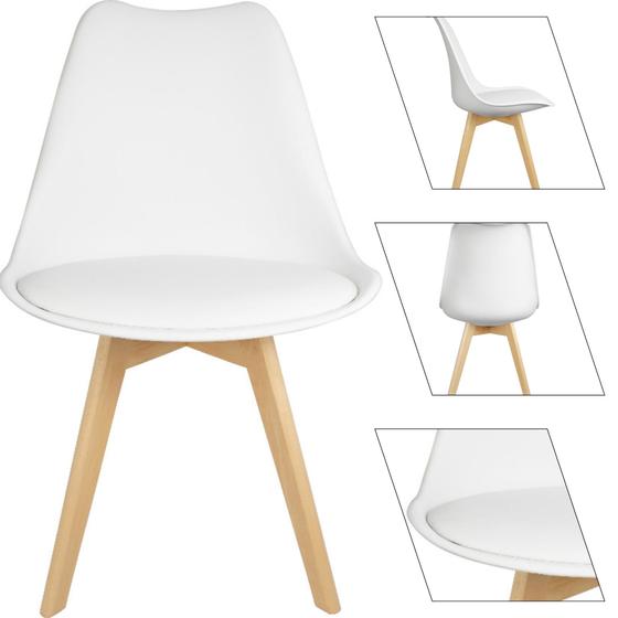 Cadeira Eames Leda Branca Luxo Casa Escritório Menor preço em Cadeira Eames Leda Branca Luxo Casa Escritório