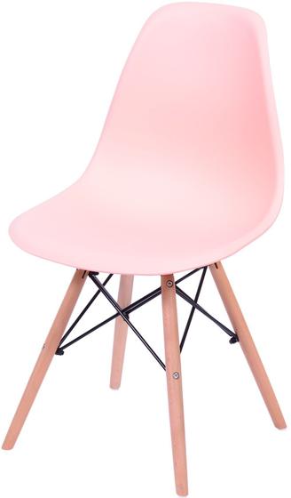 Imagem de Cadeira Eames Polipropileno Salmao Base Madeira - 43038