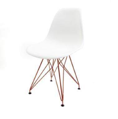 Cadeira Eames Pp Branca Eiffel Cobre Menor preço em Cadeira Eames Pp Branca Eiffel Cobre