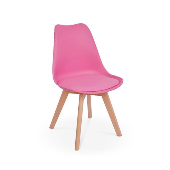 Imagem de Cadeira Eames Wood Leda Design - Rosa