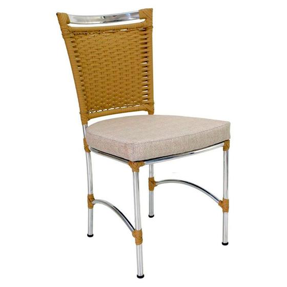 Imagem de Cadeira em Alumínio e Fibra Sintética JK Cozinha Edícula