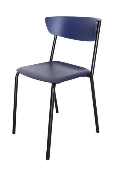 Imagem de Cadeira em Polipropileno Linha Banqueta Escritório Smart Azul