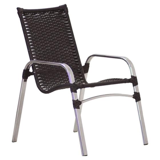 Imagem de Cadeira Emily Em Alumínio E Fibra Sintética Trama Original