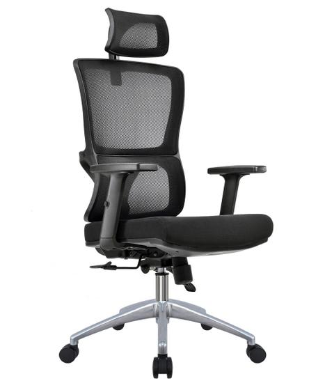Imagem de Cadeira Ergonômica Escritório Presidente NR17 Alta Reclinável de Tela Corrige Postura Premium S Top Seat