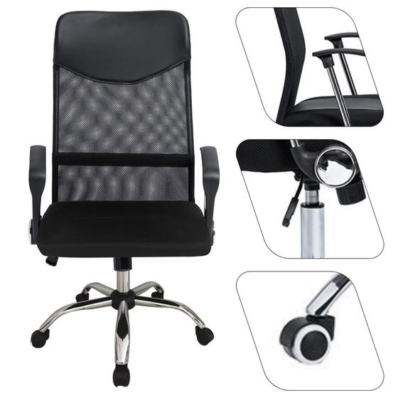 Imagem de Cadeira Ergonômica Giratória Office Executive Estilo e Conforto para Seu Ambiente de Trabalho