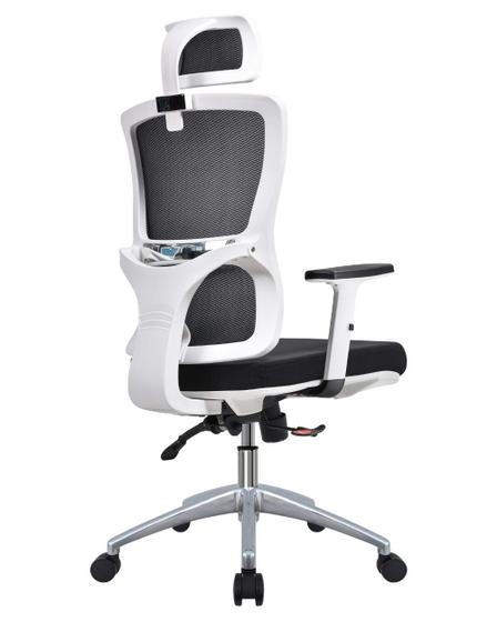 Cadeira Escritório Ergonômica Presidente de Tela NR17 Corrige Postura Home Office Premium S Top Seat - Branca e Preta Menor preço em Cadeira Escritório Ergonômica Presidente de Tela NR17 Corrige Postura Home Office Premium S Top Seat - Branca e Preta