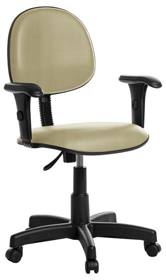 Cadeira Escritorio Executiva Com Braço material sintético Preto - Goldflex Imagem de Cadeira Escritorio Executiva Com Braço material sintético Preto
