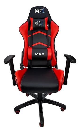 Imagem de Cadeira Escritório Mymax Mx5 Gamer Ergonômica Preta Vermelha