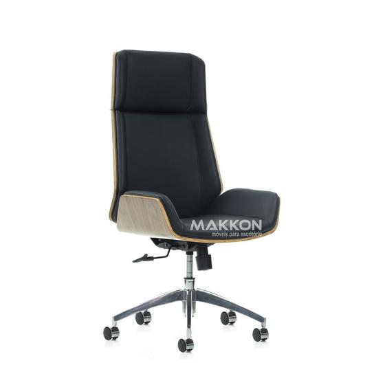 Imagem de Cadeira Escritório Preta MK-56A - Makkon