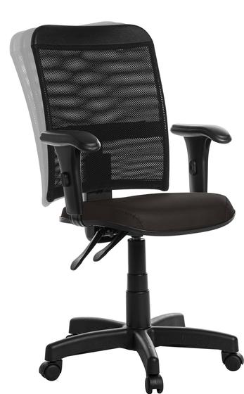 Imagem de Cadeira Escritorio Tela Com Back E Braço material sintético Azul