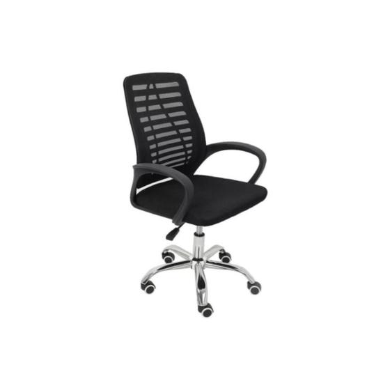 Cadeira Escritório Trevalla Tl-Cde-34-1 Preta Estofado Malha Menor preço em Cadeira Escritório Trevalla Tl-Cde-34-1 Preta Estofado Malha