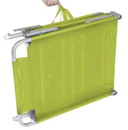 Imagem de Cadeira espreguiçadeira aluminio mor verde limao