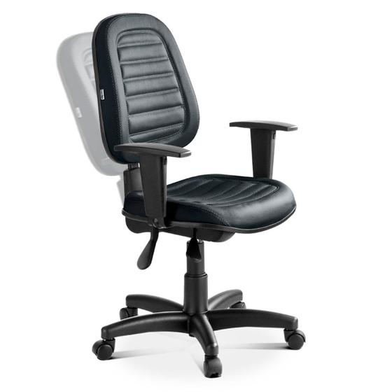 Cadeira Executiva Giratória Martiflex Internauta Premium NR17 INT0219PT96PTCOPT Revestimento Sintético Preto Menor preço em Cadeira Executiva Giratória Martiflex Internauta Premium NR17 INT0219PT96PTCOPT Revestimento Sintético Preto