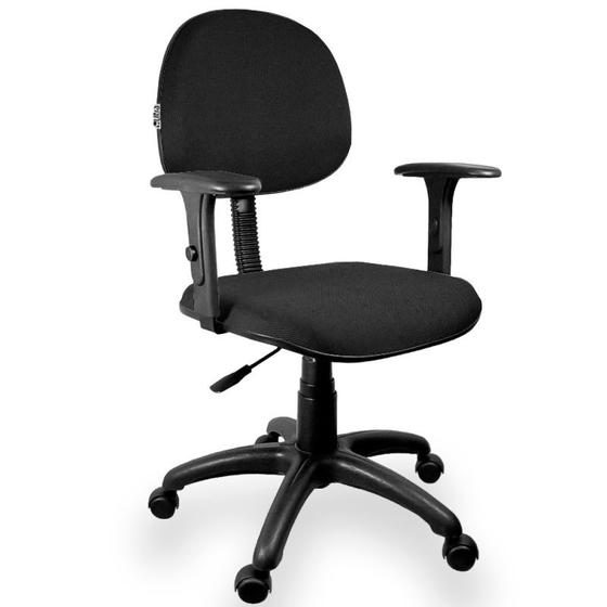 Imagem de Cadeira Executiva Jserrano Preto com Braço Regulável - ULTRA Móveis