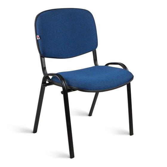 Imagem de Cadeira Executiva Pé Palito Tecido Azul Com Preto Quartzo