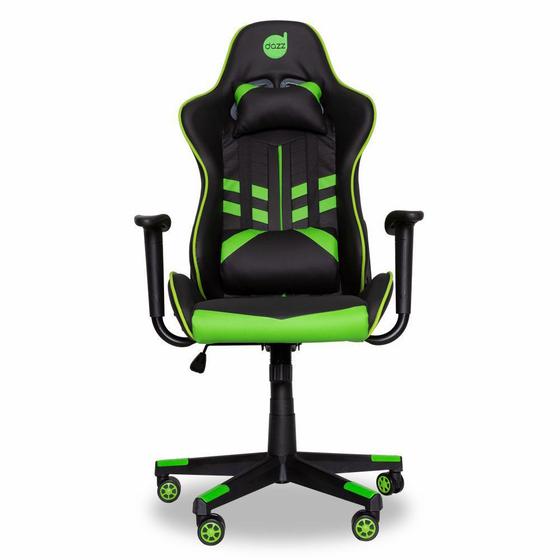 Imagem de Cadeira Gamer Ajustável e Reclinável Prime-X 2D Dazz Preto/Verde até 250Kg
