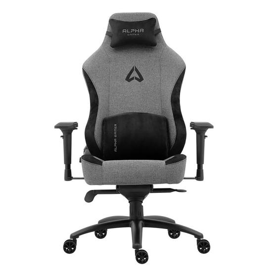 Imagem de Cadeira Gamer Alpha Gamer Nebula Fabric, Até 150 kg, Apoio de Braço 4D, Reclinável, Cinza - AGNEBULA
