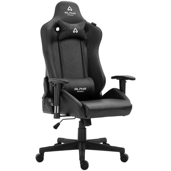 Cadeira Gamer Alpha Gamer Zeta Preto, Reclinável, com Almofadas, Cilindro de Gás Classe 4 - AGZETA-BK Menor preço em Cadeira Gamer Alpha Gamer Zeta Preto, Reclinável, com Almofadas, Cilindro de Gás Classe 4 - AGZETA-BK