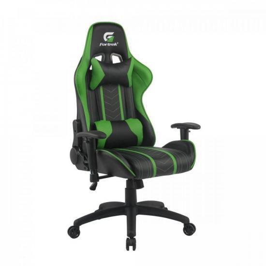 Imagem de Cadeira Gamer Black Hawk Preta/Verde Fortrek