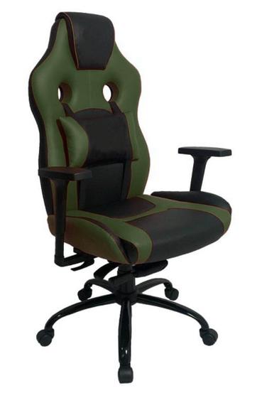Imagem de Cadeira Gamer com Almofada Linha Gamer Racing Verde