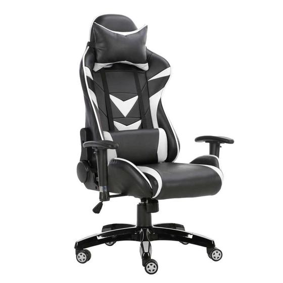 Cadeira Gamer Craft Preta e Branca Menor preço em Cadeira Gamer Craft Preta e Branca