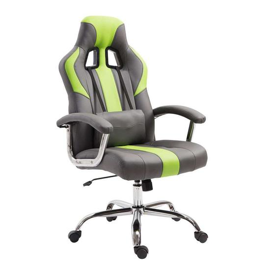 Imagem de Cadeira Gamer Dinamarca Cinza com Verde