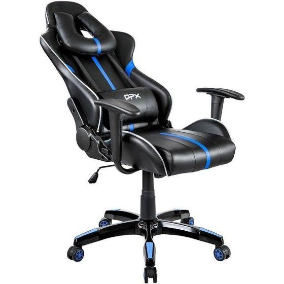 Cadeira Gamer DPX GT15 Reclinável Giratória com Master Led Azul Menor preço em Cadeira Gamer DPX GT15 Reclinável Giratória com Master Led Azul