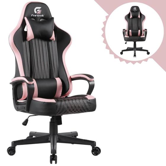 Imagem de Cadeira Gamer Escritório Para Horas de Jogos Profissional Com Maior conforto Ajuste Lateral e Altura + Almofadas Ergonômicas