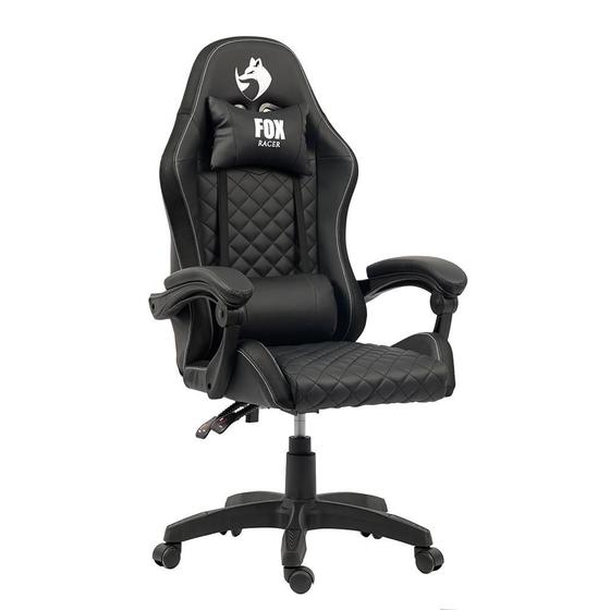 Cadeira Gamer Fox Racer Vulpes Preta WZ-318 Imagem de Cadeira Gamer Fox Racer Vulpes Preta WZ-318