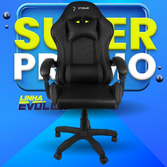 Cadeira Gamer Giratória XTreme Gamers NY Preta Jogo Gaming Menor preço em Cadeira Gamer Giratória XTreme Gamers NY Preta Jogo Gaming