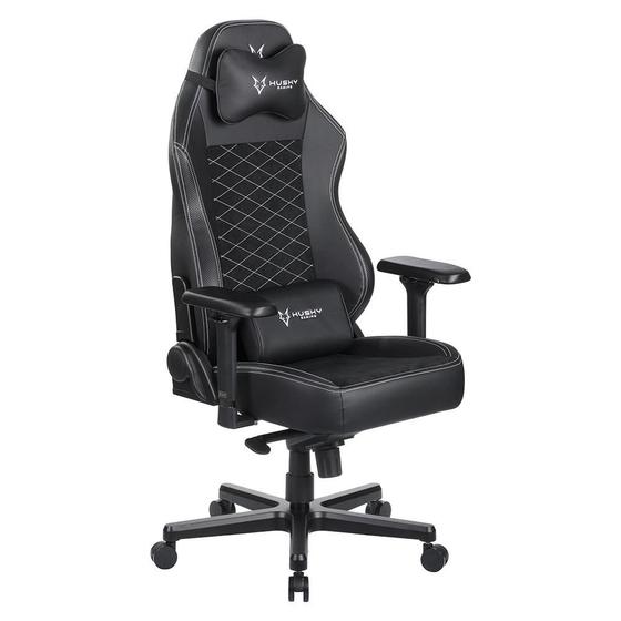 Cadeira Gamer Husky Gaming Blizzard 970, com Almofadas, Acabamento Alcantara, Reclinável com Sistema Frog, Preto e Branco - HGMA136 Menor preço em Cadeira Gamer Husky Gaming Blizzard 970, com Almofadas, Acabamento Alcantara, Reclinável com Sistema Frog, Preto e Branco - HGMA136