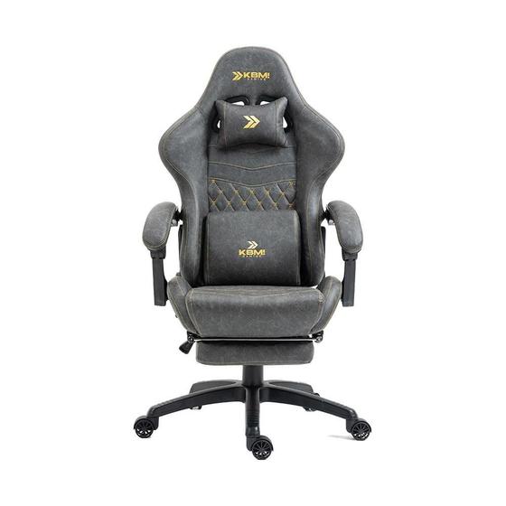 Cadeira Gamer KBM! GAMING Tempest CG600, Cinza Claro, Com Almofadas, Descanso Para Pernas Retrátil, Reclinável - KGCG600CZ Menor preço em Cadeira Gamer KBM! GAMING Tempest CG600, Cinza Claro, Com Almofadas, Descanso Para Pernas Retrátil, Reclinável - KGCG600CZ