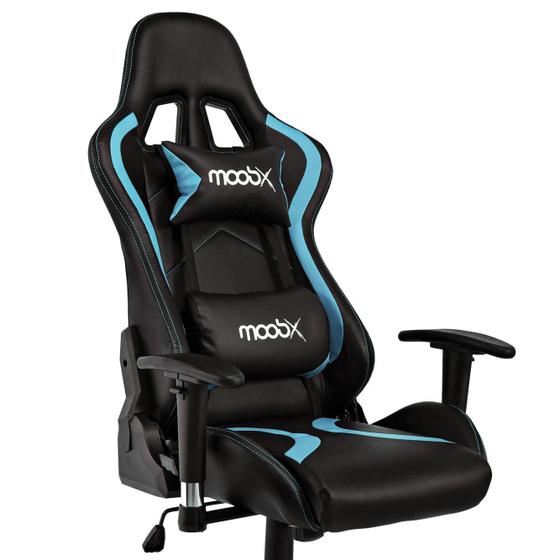 Imagem de Cadeira Gamer Moob Thunder Reclinável Braços Com Ajuste 2D e Almofadas Para Lombar e Pescoço