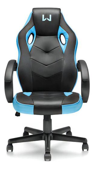 Imagem de Cadeira Gamer Multilaser Reclinável Giratória Warrior Ga161 Azul