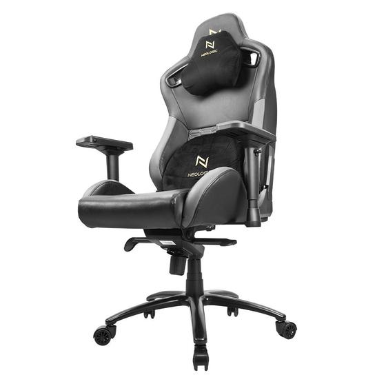 Imagem de Cadeira gamer neologic golden antares, pistão classe 4, 4d, reclinável até 135, preto e dourado, suporta até 200kg - nantgd