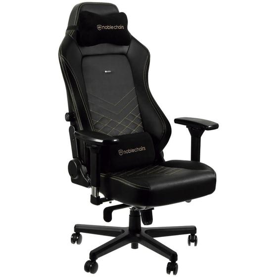 Cadeira Gamer Noblechairs Hero, Black Gold - NBL-HRO-PU-GOL Menor preço em Cadeira Gamer Noblechairs Hero, Black Gold - NBL-HRO-PU-GOL