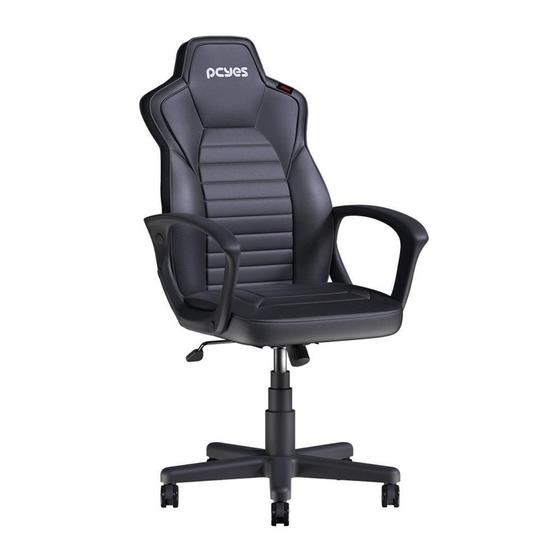 Imagem de Cadeira Gamer PCYes Mad Racer STI Turbo Black Vulcan, Até 120kg, Reclinável, Preto - MRSTIR10PT