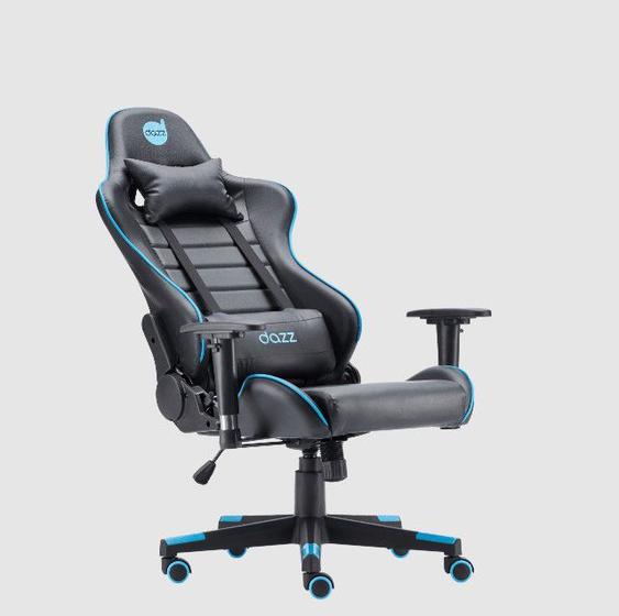 Imagem de Cadeira Gamer Prime-X V2 Preto/Azul Dazz - Encosto Reclinável