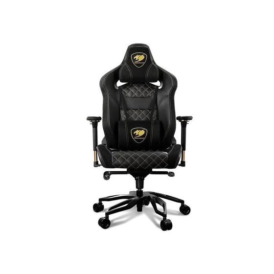 Cadeira Gamer Profissional Cougar Armor Titan Pro Royal 4D - Cor Preto/Dourado Imagem de Cadeira Gamer Profissional Cougar Armor Titan Pro Royal 4D - Cor Preto/Dourado