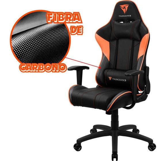 Imagem de Cadeira Gamer Profissional para Jogos Com Apoio lombar Regulável Rodinhas Giratória Ergonomica de Alto Conforto