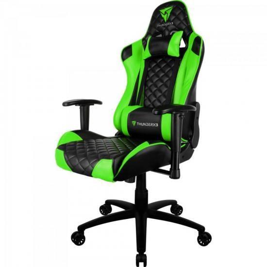 Imagem de Cadeira Gamer Profissional Tgc12 Preta/Verde Thunderx3