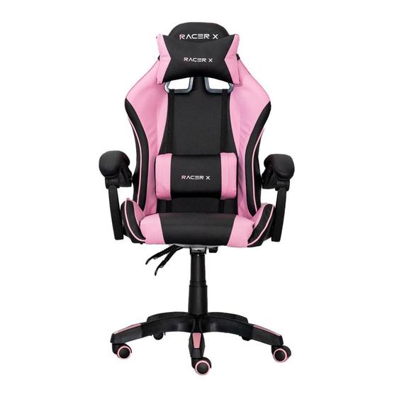 Imagem de Cadeira Gamer Racer X Comfort de Escritório Ergonômica Rosa