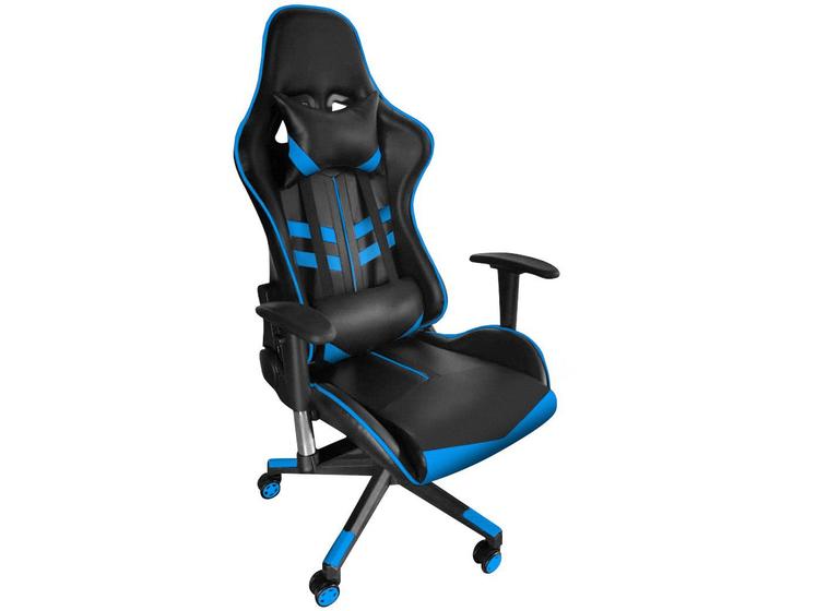 Imagem de Cadeira Gamer Reclinável Preto e Azul GAM-AZ1 AC Comercial